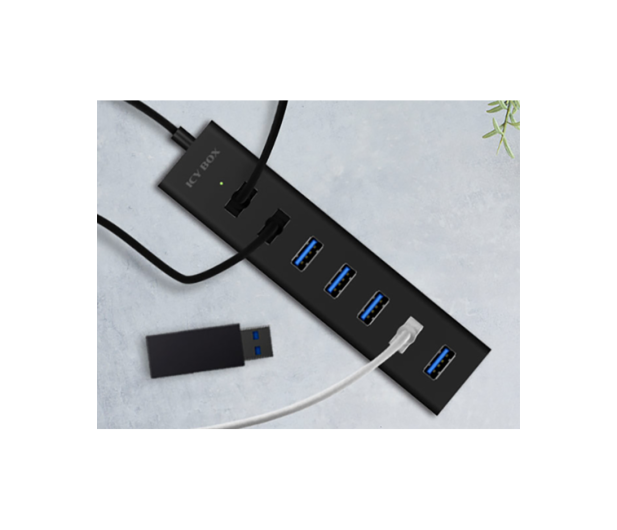 ICY BOX HUB USB-A - 7x USB-A z zasilaczem - 1265619 - zdjęcie 5